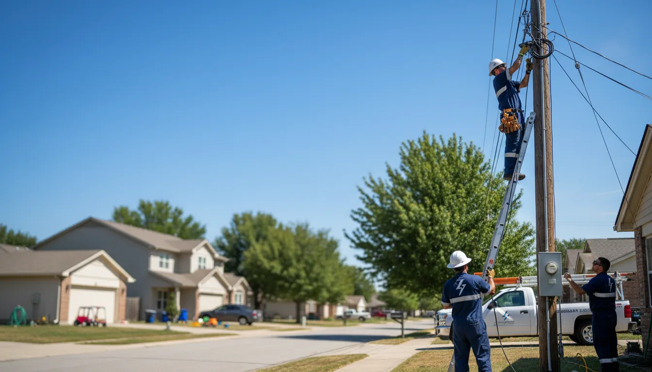 Residential electrician providing installation services in Onego, WV